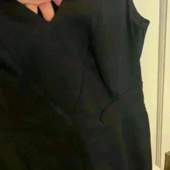 LaVia18 Navy Linen Like Cotton Dress, Italian size 46, Women’s Size 10 - Picture 13 of 13